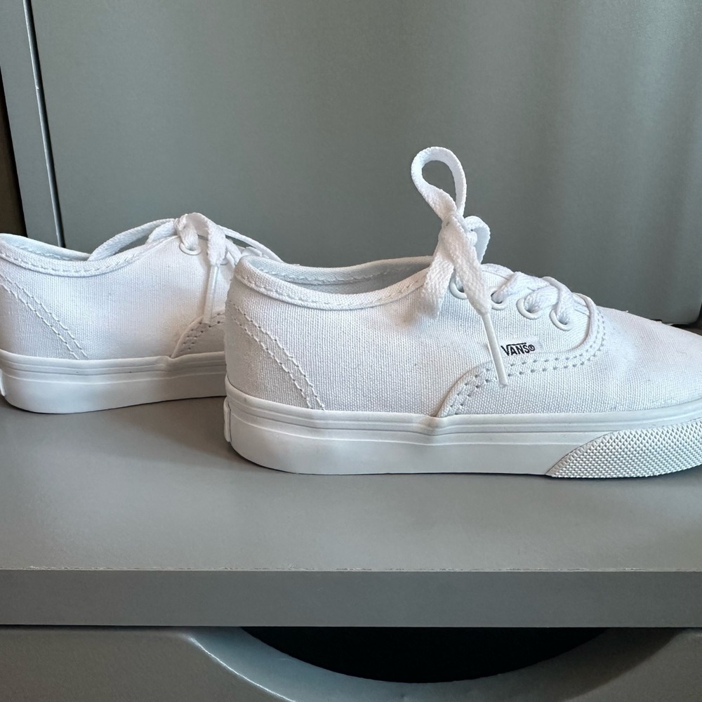 Vans All-White Canvas Shoes